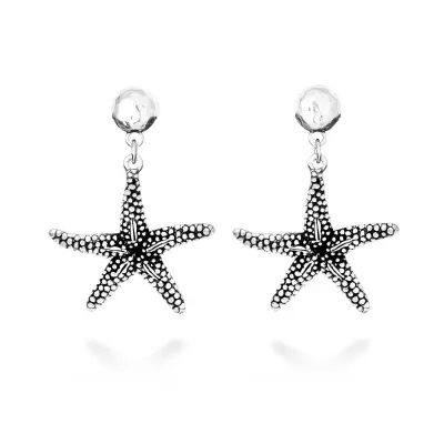 Starfish Big Earrings עגילים כסף