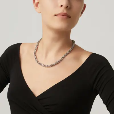 Byzantine Small Necklace  שרשרת כסף