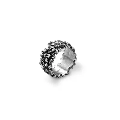 Daisies Band Ring טבעת כסף