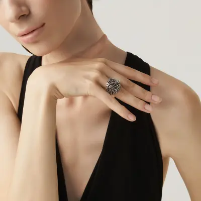 Coral Ring טבעת כסף