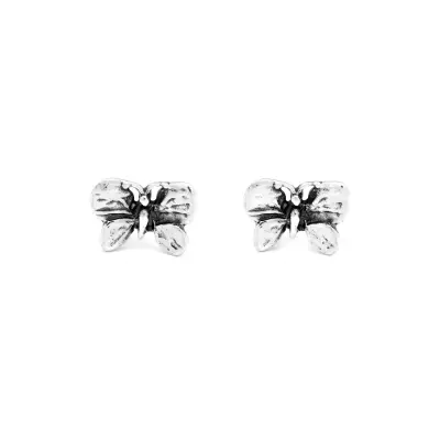 Mini Butterfly Earrings עגילים כסף
