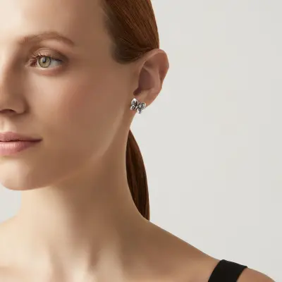 Mini Butterfly Earrings עגילים כסף