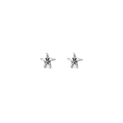 Starfish Small Earrings עגילים כסף