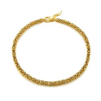 Byzantine Small Necklace gold-plated שרשרת כסף