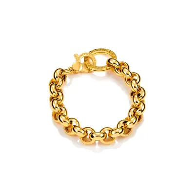 Giant Rolò Bracelet gold-plated צמיד כסף