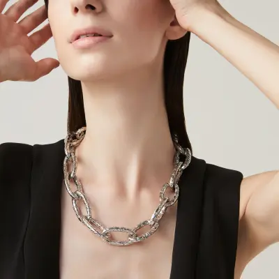 Croco Necklace שרשרת כסף