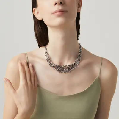 Perlage Necklace שרשרת כסף