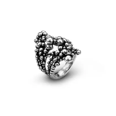 Perlage Ring טבעת כסף