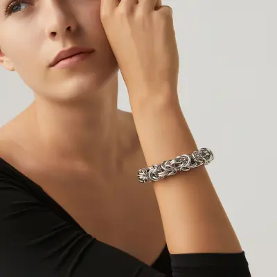 Maxi Byzantine Bracelet צמיד כסף