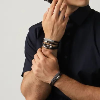 Croco Jason Bracelet צמיד כסף