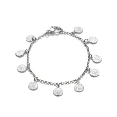 Coin Bracelet צמיד כסף