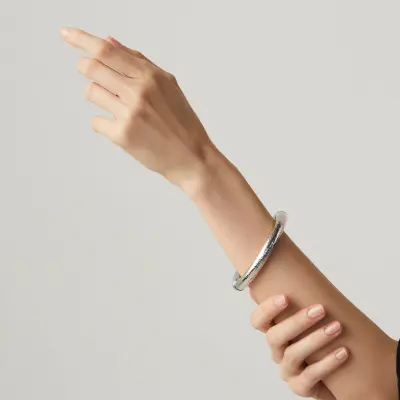 Rock Big Bangle צמיד כסף