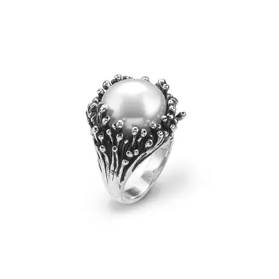 Anemone Ring טבעת כסף