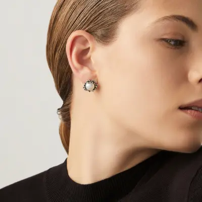 Anemone Stud Earrings עגילים כסף