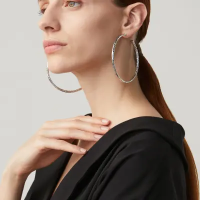 Rock Light Super Maxi Earrings עגילים כסף