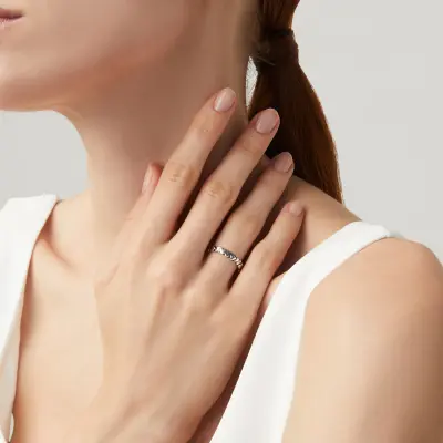 Mini Hearts Ring טבעת כסף