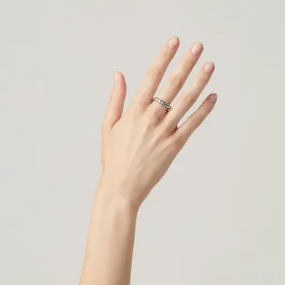 Crocodile Mini Ring טבעת כסף