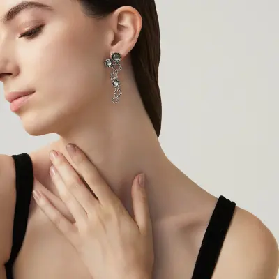 Maui Long Earrings עגילים כסף