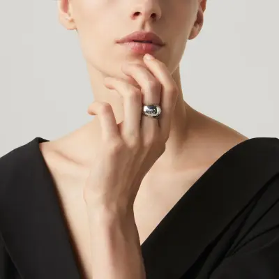 Rock Big Ring טבעת כסף