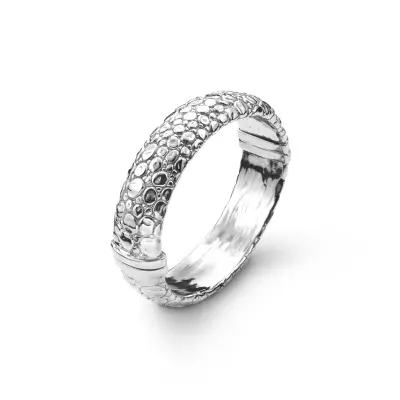 Moon Crocodile Big Bangle צמיד כסף