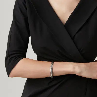 Moon Rock Medium Bangle צמיד כסף