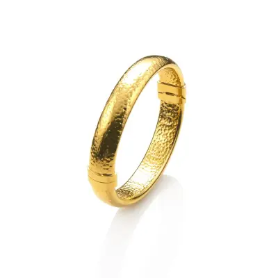 Moon Rock Big Bangle gold-plated צמיד כסף