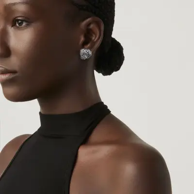 Petra Stud Earrings עגילים כסף