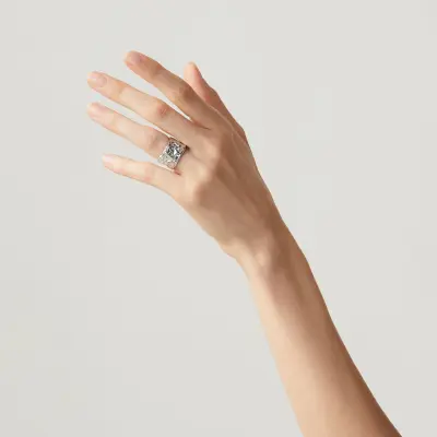 Petra Band Ring טבעת כסף