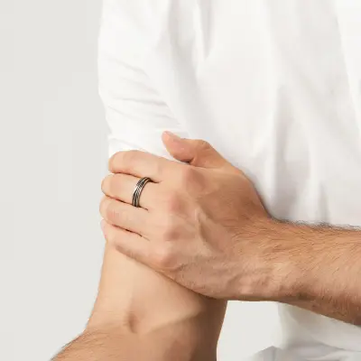 Twists Small Ring טבעת כסף