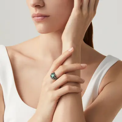 Daisies Garden Ring טבעת כסף