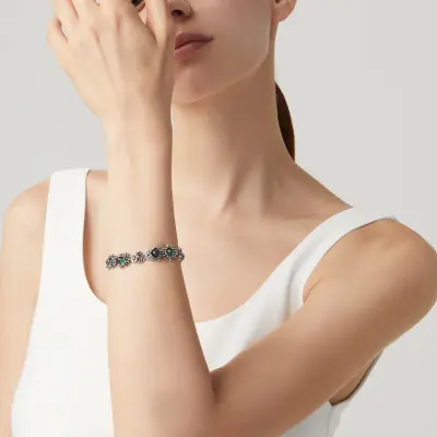 Daisies Garden Bracelet צמיד כסף