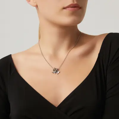 Butterflies Jolie Necklace שרשרת כסף