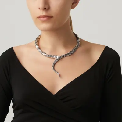 Snake Necklace שרשרת כסף