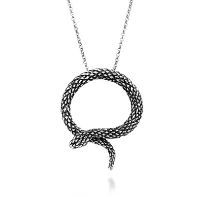 Snake Pendant שרשרת כסף