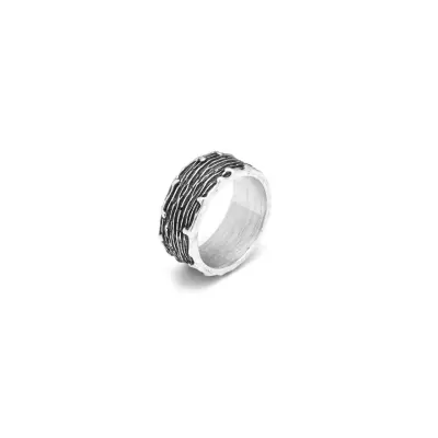 Scratch Band Ring טבעת כסף