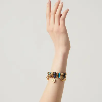 Tuareg Big Bracelet gold-plated צמיד כסף