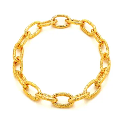 Croco Necklace Gold-Plated שרשרת כסף