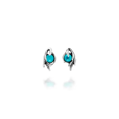 Posidonia Stud Earrings עגילים כסף