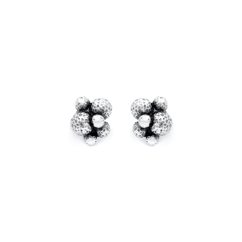 Bubbles Botton Earrings עגילים כסף