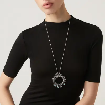 Fireworks Pendant שרשרת כסף