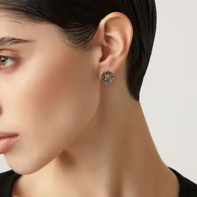 Wildflowers Stud Earrings עגילים כסף