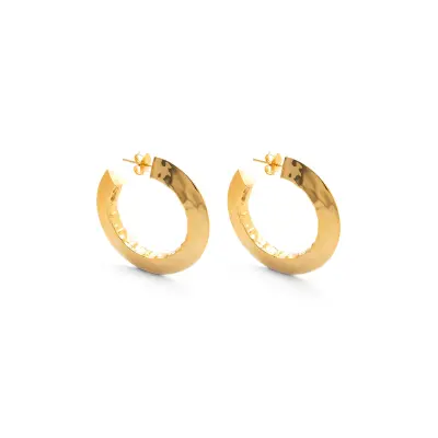 Blade Earrings gold-plated עגילים כסף