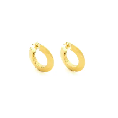 Blade Small Earrings gold-plated עגילים כסף
