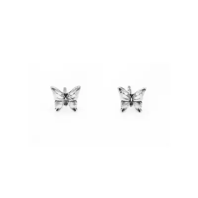 Butterfly Mini Earrings עגילי כסף