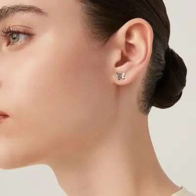 Butterfly Mini Earrings עגילי כסף