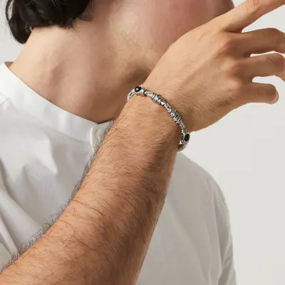 Bond Onyx Bracelet צמיד כסף