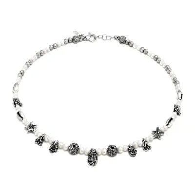 Sicily Oyster Necklace שרשרת  כסף