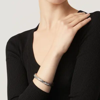 Stone Medium Bangle צמיד כסף