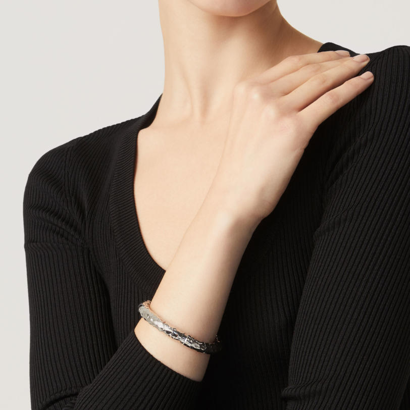 Stone Medium Bangle צמיד כסף