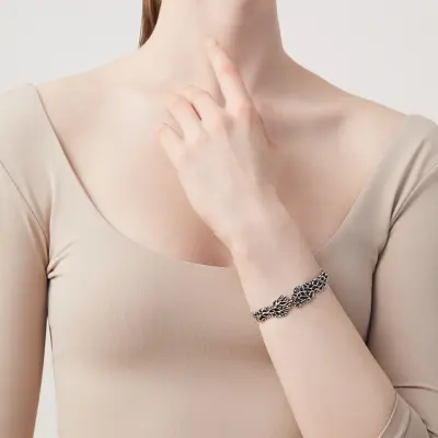 Coral Small Bracelet צמיד כסף